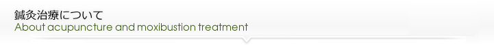 鍼灸治療について